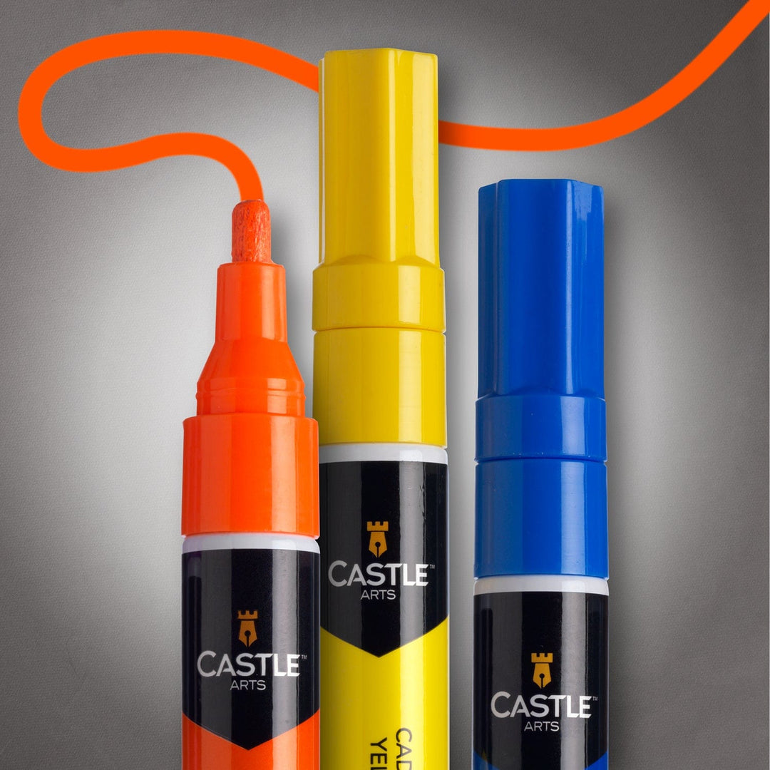 Carmel Paint Crayon Pack of 12, Solid Paint Marker, Oil Paint Marker Stick,  Multi-surface Crayon 