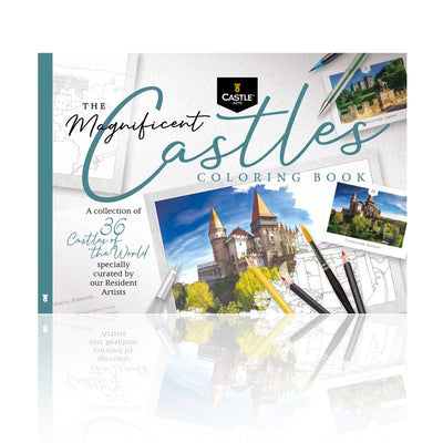 36 Page Magnificent Castles Coloring Book