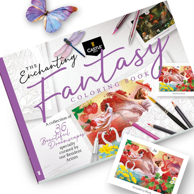 36 Page Enchanting Fantasy Coloring Book