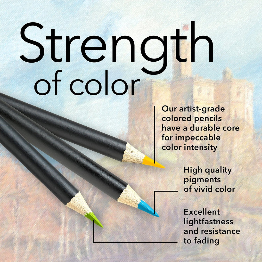  Castle Arts Themed 24 Colored Pencil Set in Tin Box