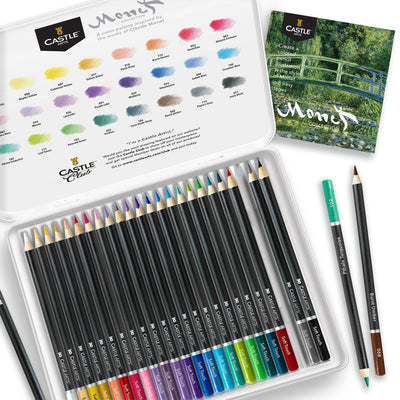 24 Piece Monet Colored Pencil Set in Display Tin