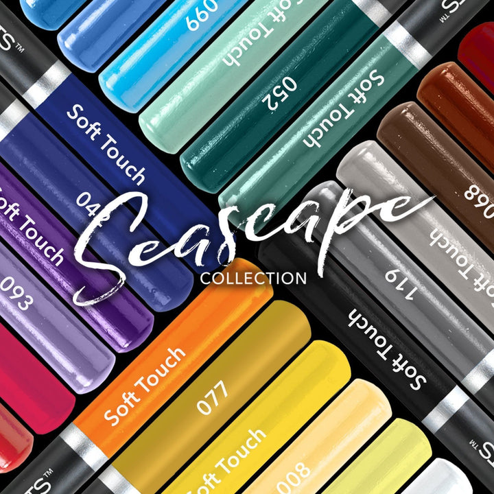 24 Piece Seascape Colored Pencil Set in Display Tin