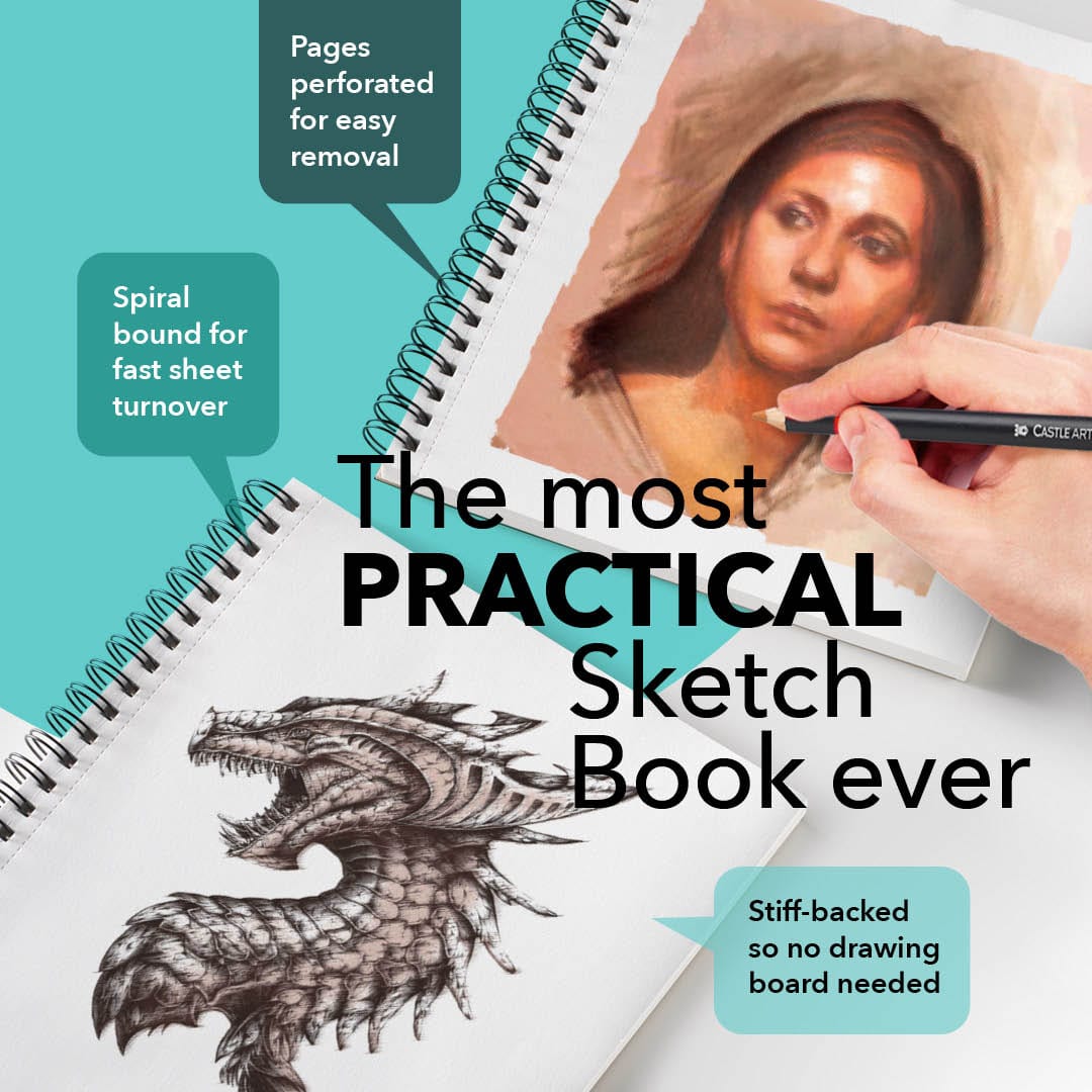 Magical Creatures Sketchbook Pencil Bundle