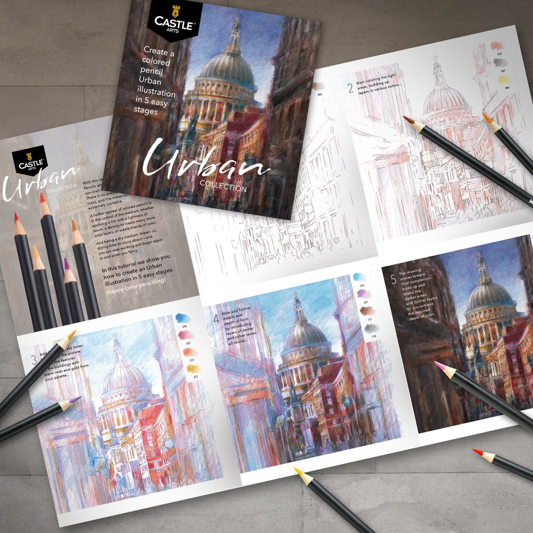 Castle Arts 72 Piece Colored Pencil Set in Display Tin – Castle